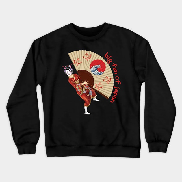 Big Fan of Japan Crewneck Sweatshirt by Pigeon585